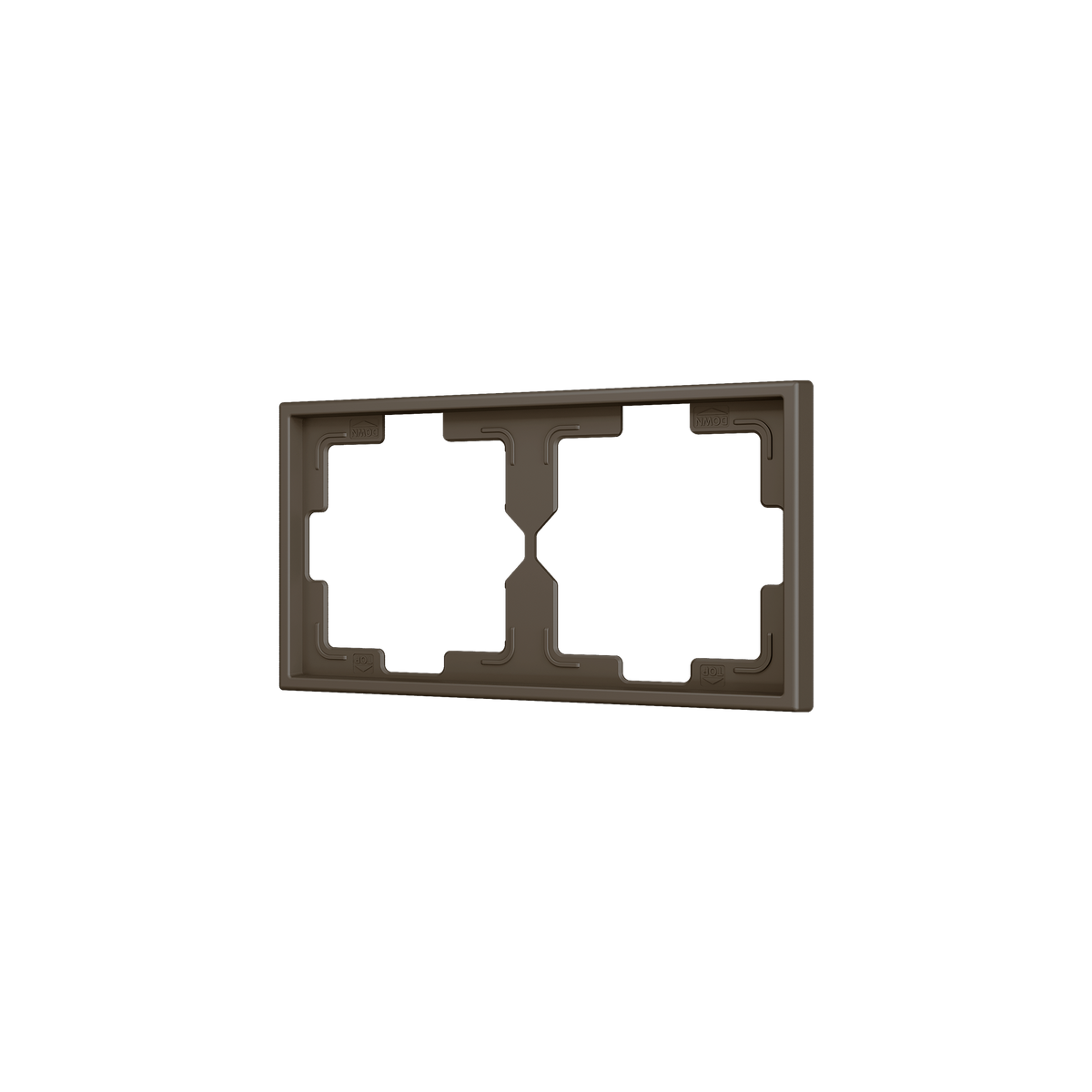 ZS70. 2-gang Frame - Mocha by Zennio