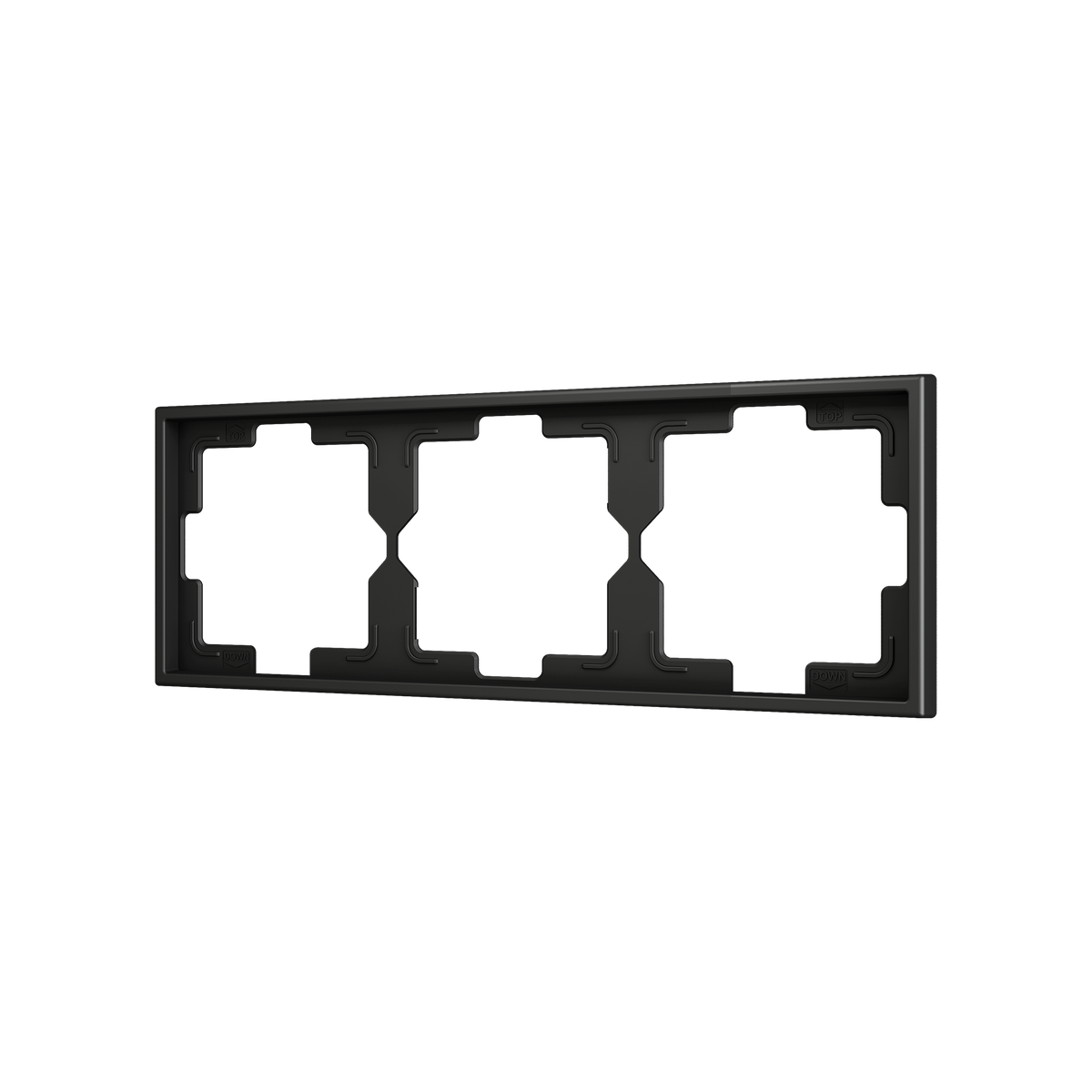 ZS70. 3-gang Frame - Anthracite by Zennio
