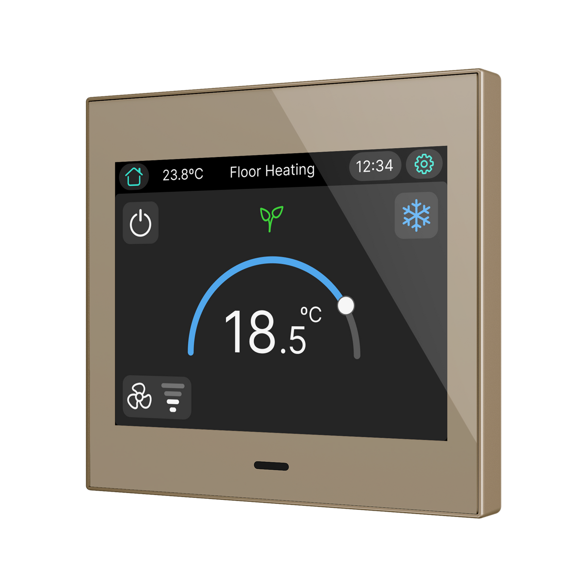 CX35 KNX 3.5″ telpas kontrolleris - Šampanietis