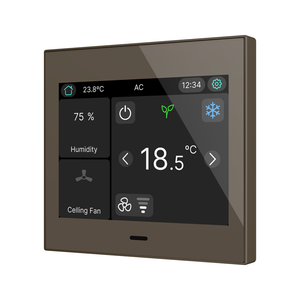 Zennio CX35 KNX 3,5″ telpas kontrolieris, mokas krāsā