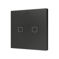 Tecla RGB 2. PC-ABS Capacitive push button - 2 buttons - Anthracite by Zennio