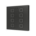 Tecla RGB 8. PC-ABS Capacitive push button - 8 buttons - Anthracite by Zennio