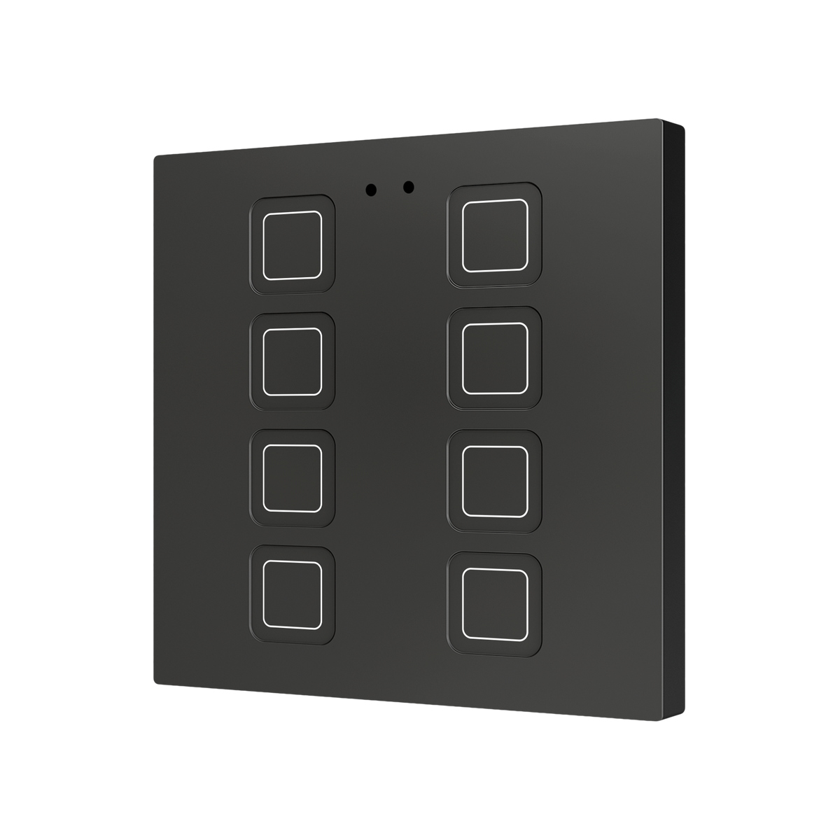 Tecla RGB 8. PC-ABS Capacitive push button - 8 buttons - Anthracite by Zennio