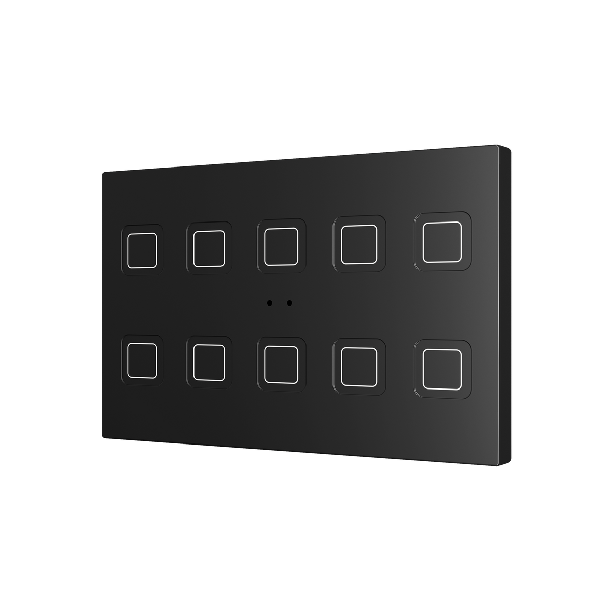 Tecla RGB XL 10. PC-ABS Capacitive push button - 10 buttons - Anthracite by Zennio