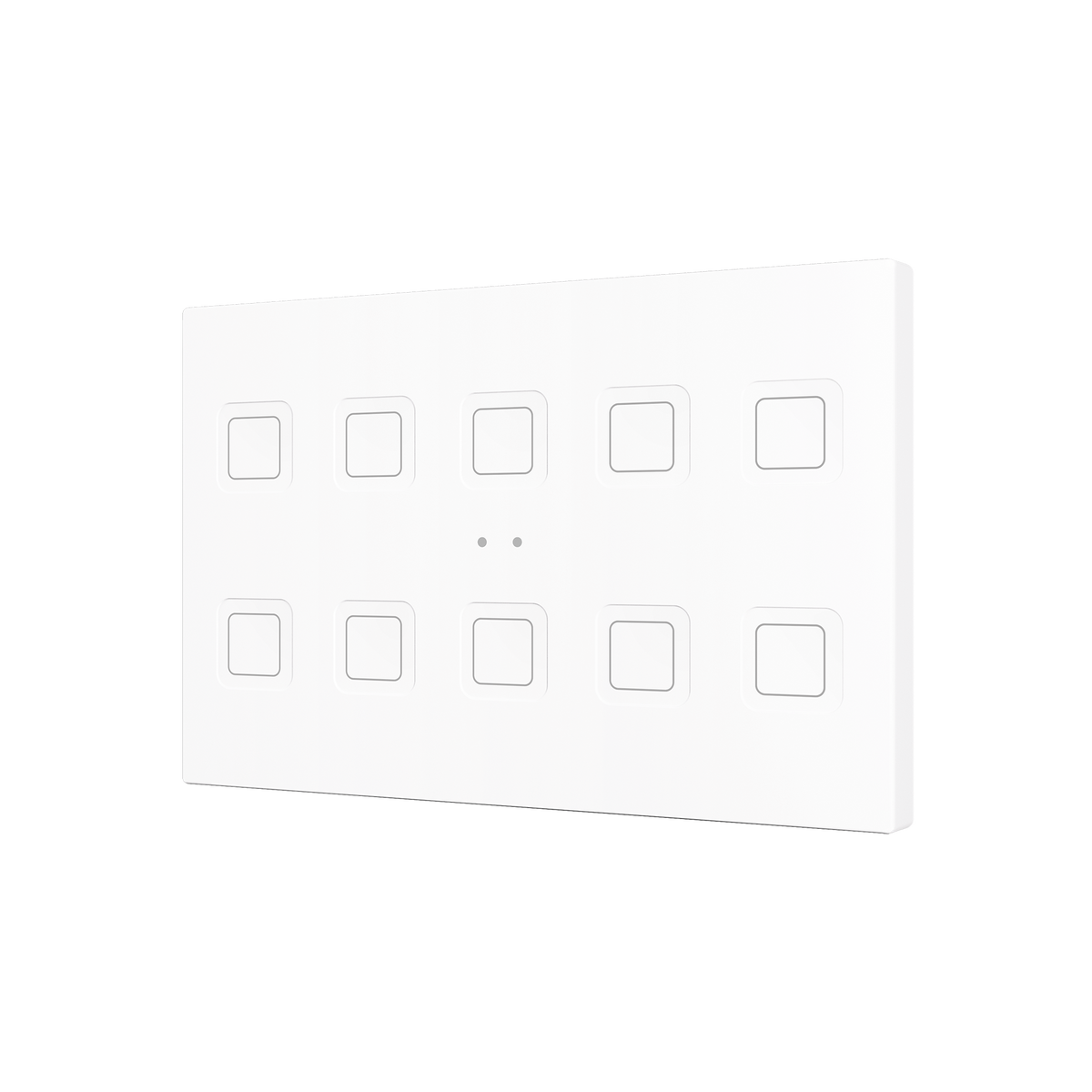Tecla RGB XL 10. PC-ABS Capacitive push button - 10 buttons - White by Zennio