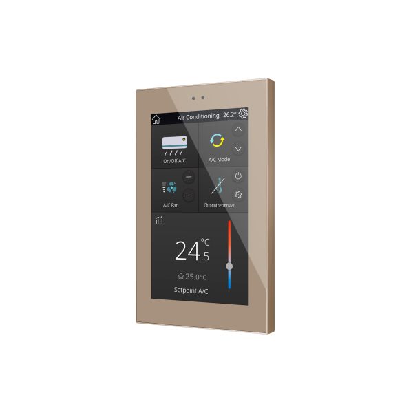 Z50. Color capacitive touch panel (5" display) - Champagne by Zennio