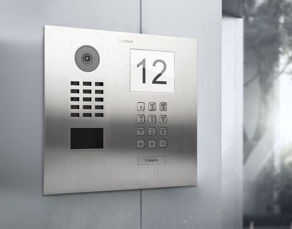 DoorBird D2201IKH IP Video Intercom, 1 Call Button, with Info Module and Keypad