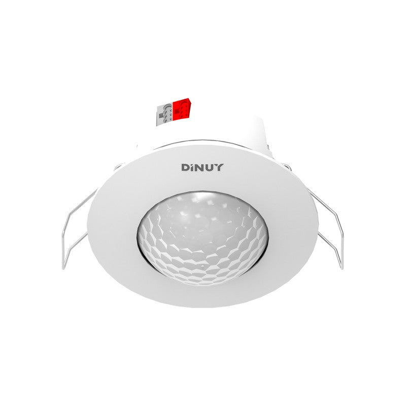 KNX presence/motion detector 360°, flush ceiling – Dinuy – White