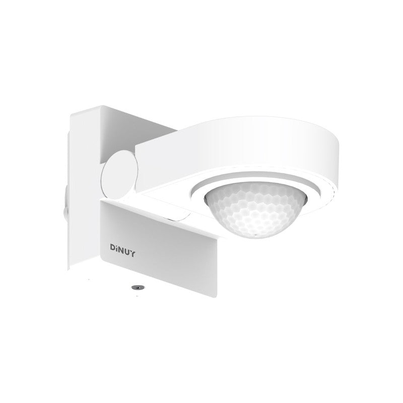 KNX presence/motion detector 270°, wall/ceiling, IP55 – Dinuy – White