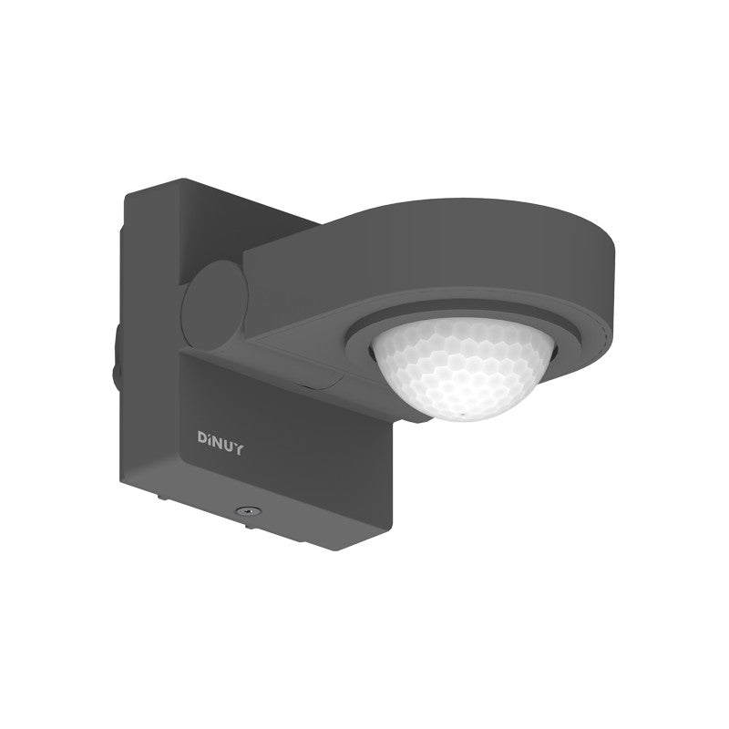 KNX presence/motion detector 270°, wall/ceiling, IP55 – Dinuy – Black