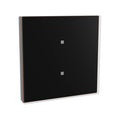 LaükaDot KNX capacitive glass push button, 2 keys – Dinuy – Black glass / copper frame