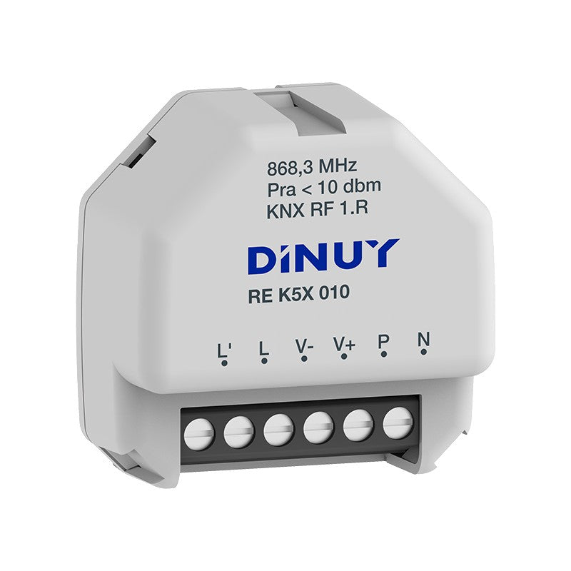 KNX RF 1–10 V dimming actuator with relay, 1 channel – Dinuy