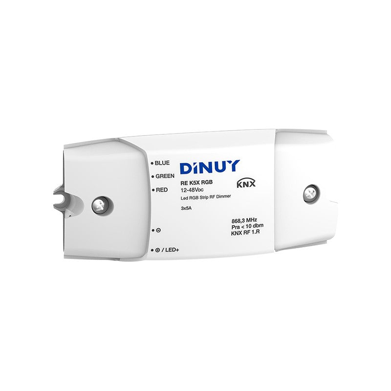 KNX RF RGB LED strip dimmer, 3 channels, 4 inputs – Dinuy