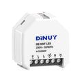 KNX universal dimming actuator, 1 channel, 4 inputs, flush box – Dinuy
