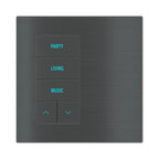 Ekinex 20venti KNX 5-rocker pushbutton with backlit symbols and proximity sensor EK-E2E-TP-5L/R – assembled device