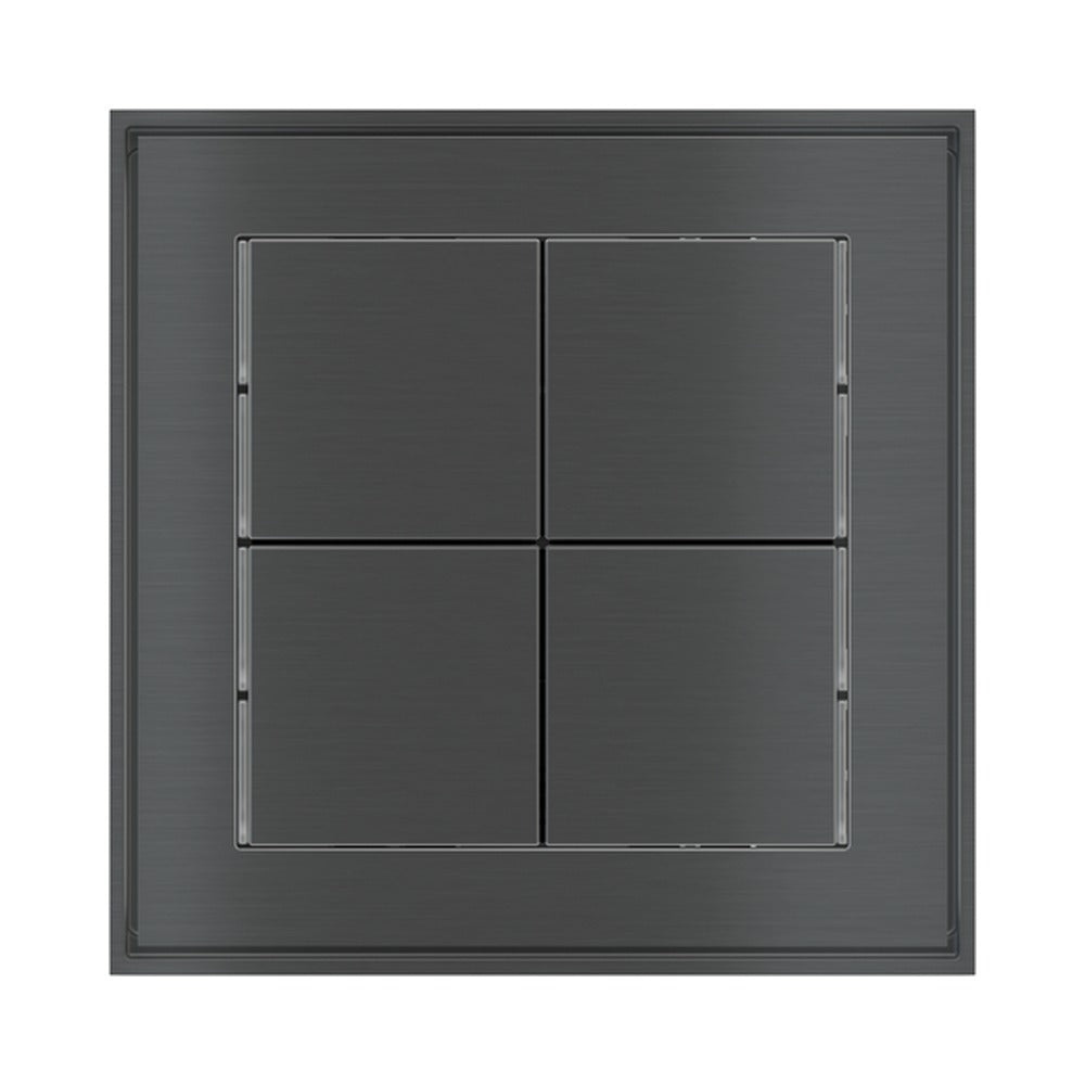 Ekinex 71 series KNX 4-channel basic pushbutton (no LED) EK-E23-TP – assembled device