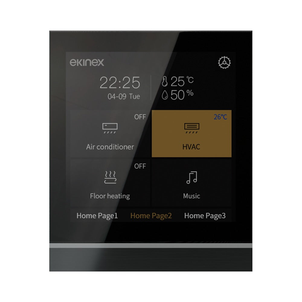 Ekinex Touch&Control 4" KNX room controller EK-EI2-TP-4 – Black