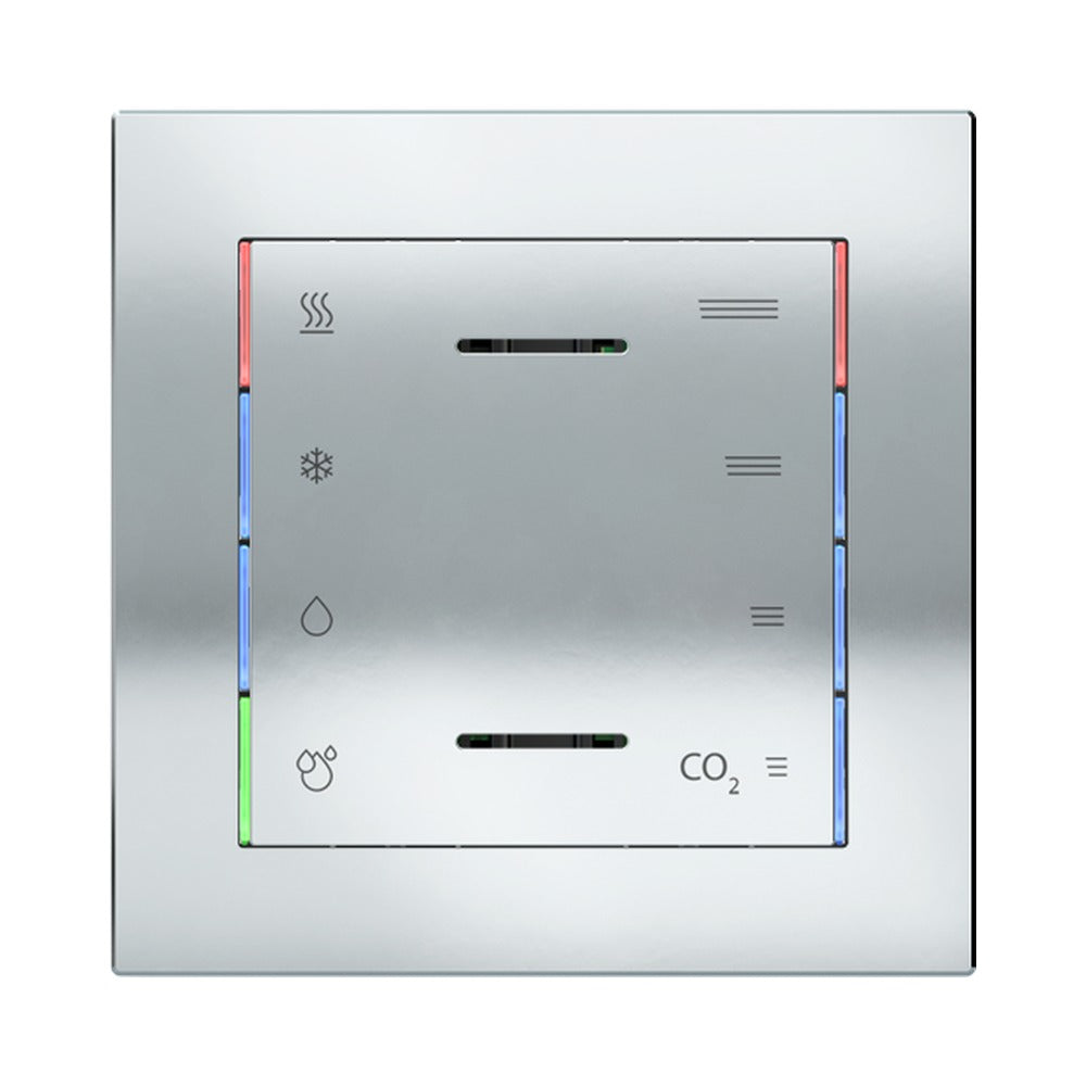Ekinex front cover 60x60 for multisensor EK-ET3-TP EK-T1Q-ET2 – Metal HT Chrome (CRO)