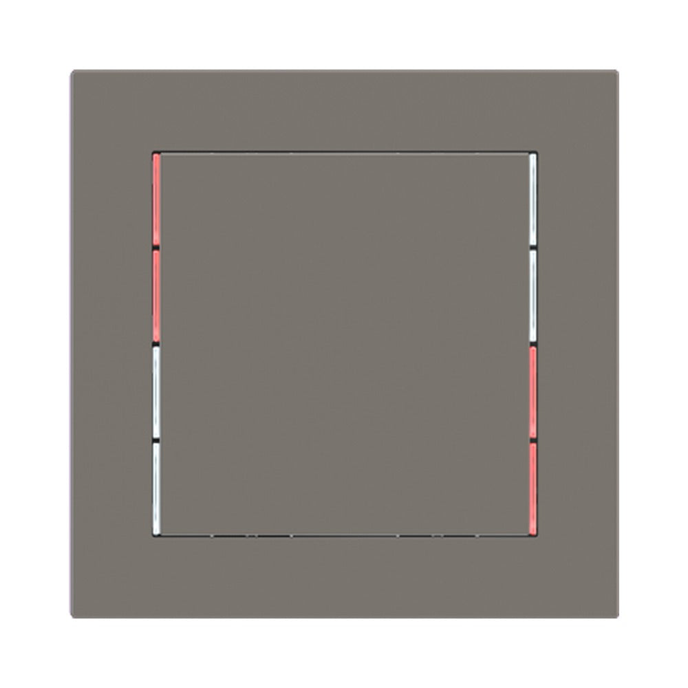 Ekinex 71 series square rocker 60x60, pack of 1 EK-T1Q – Fenix NTM Grey London (FGL)