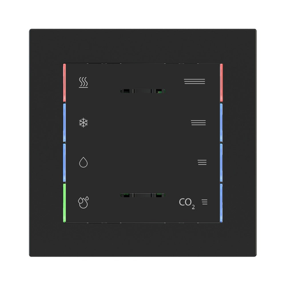 Ekinex front cover 60x60 for multisensor EK-ET3-TP EK-T1Q-ET2 – Fenix NTM Black Ingo (FNI)