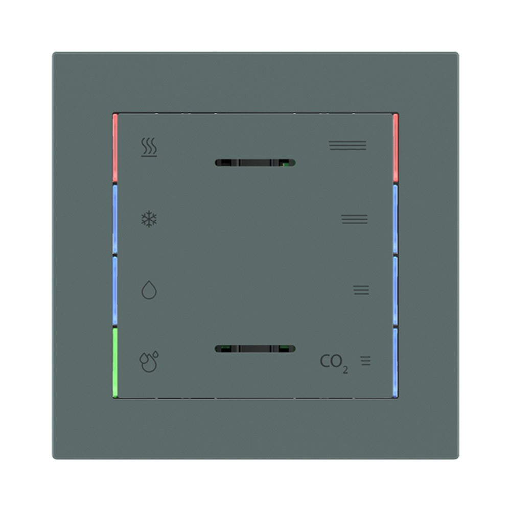 Ekinex front cover 60x60 for multisensor EK-ET3-TP EK-T1Q-ET2 – Fenix NTM Green Commodore (FVC)