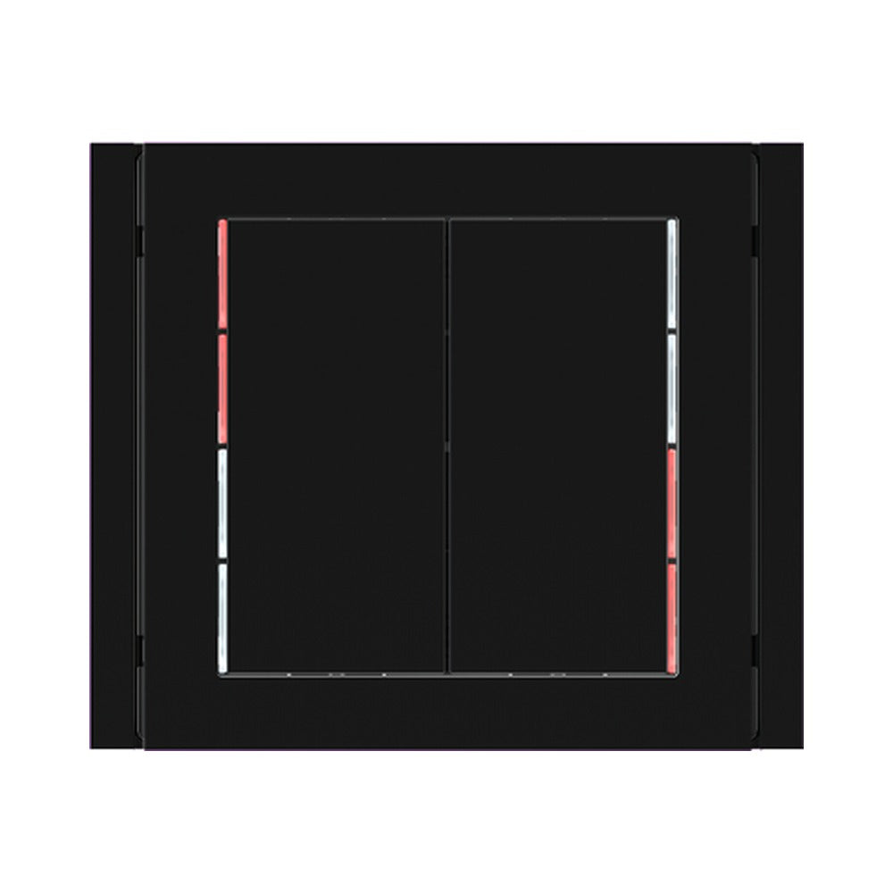 Ekinex 71 series vertical rockers 30x60, pack of 2 EK-T2R – Technopolymer Intense Black RAL 9005 (GAE)