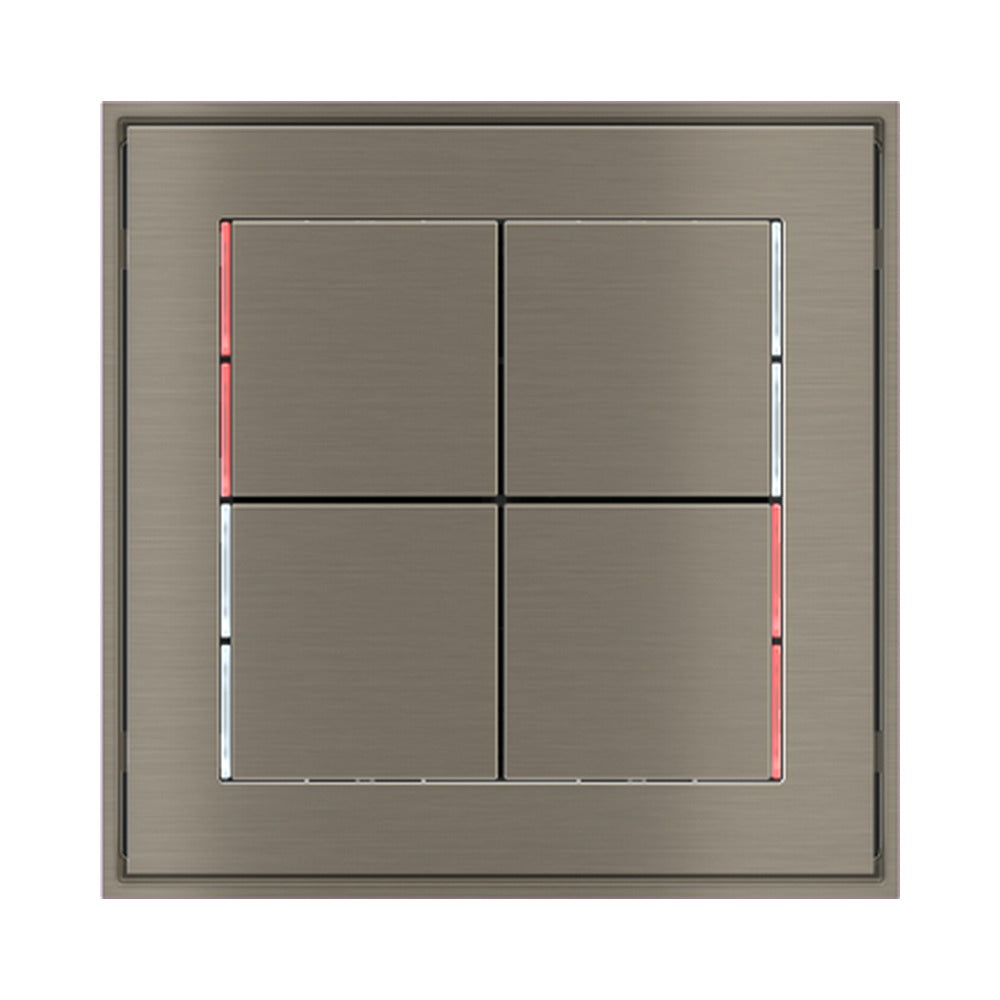 Ekinex 71 series square rockers 30x30, pack of 4 EK-T4Q – Metal Nickel (GBR)