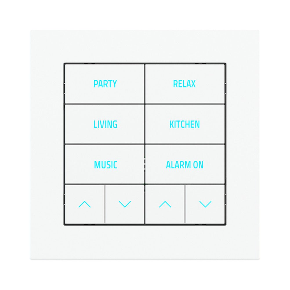 Ekinex 20venti KNX 10-rocker pushbutton with backlit symbols and proximity sensor EK-E2E-TP-10