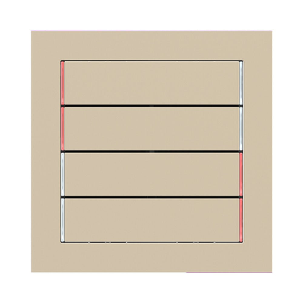 Ekinex 71 series horizontal rockers 60x15, pack of 4 EK-T4R – Fenix NTM Beige Luxor (FBL)