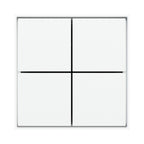 Ekinex FF KNX 4-channel basic pushbutton (no LED) EK-E32-TP