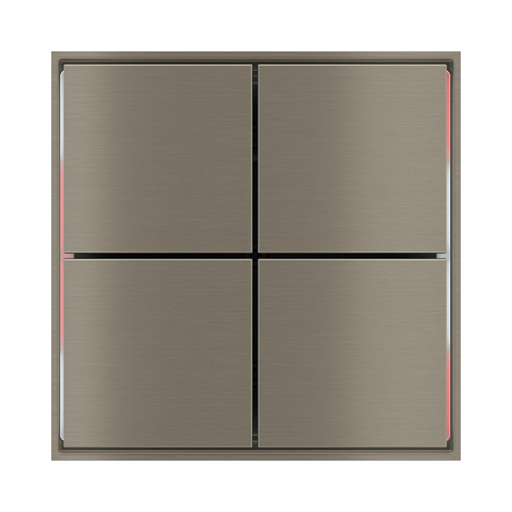 Ekinex FF square rockers 40x40, pack of 4 EK-TQQ – Metal Nickel (GBR)