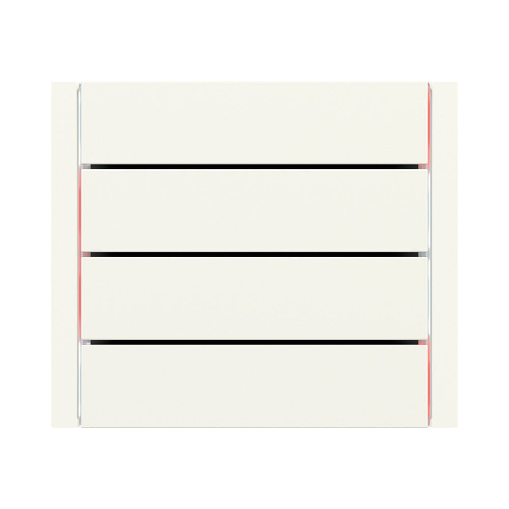 Ekinex FF horizontal rockers 80x20, pack of 4 EK-TRO – Technopolymer Warm White (GAA)