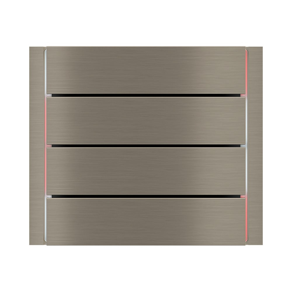 Ekinex FF horizontal rockers 80x20, pack of 4 EK-TRO – Metal Nickel (GBR)