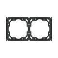 Ekinex 2-fold adapter frame for double plates (71 mm) EK-A71E / EK-A71 – Ekinex devices only (A71E) / Form frame, black