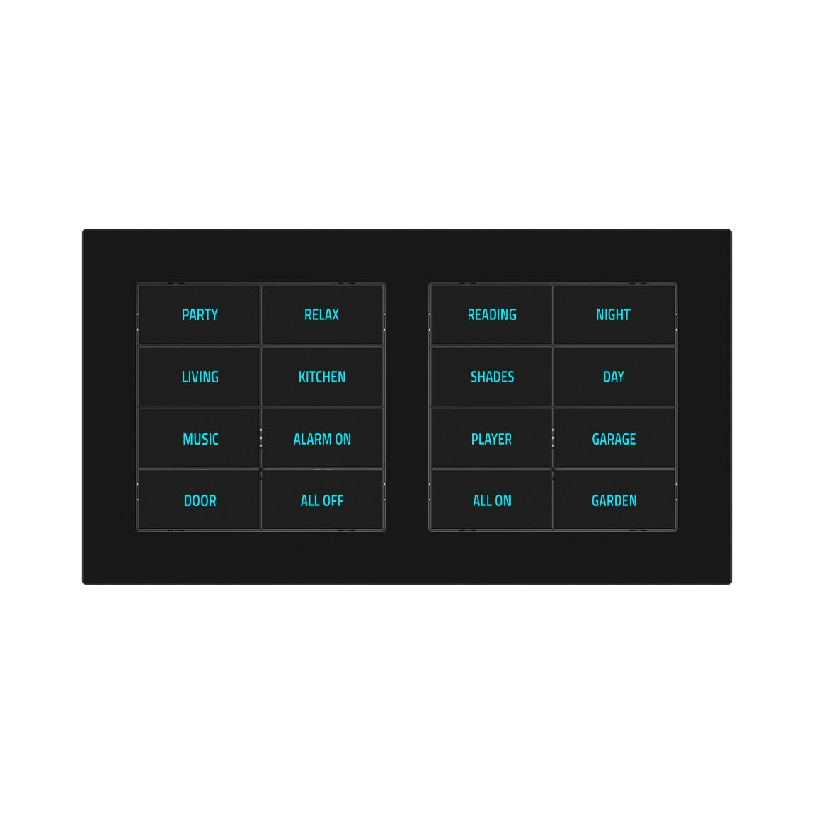 Ekinex EK-D2S plate – Technopolymer Intense Black RAL 9005 (GAE)