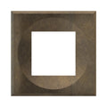 Ekinex ERA square magnetic plate, 45x45 window (UK, multistandard, modules) EK-DEA-P – Bronze Corked