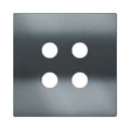 Ekinex Proxima square magnetic plate for pushbutton EK-PQA – Black Metal