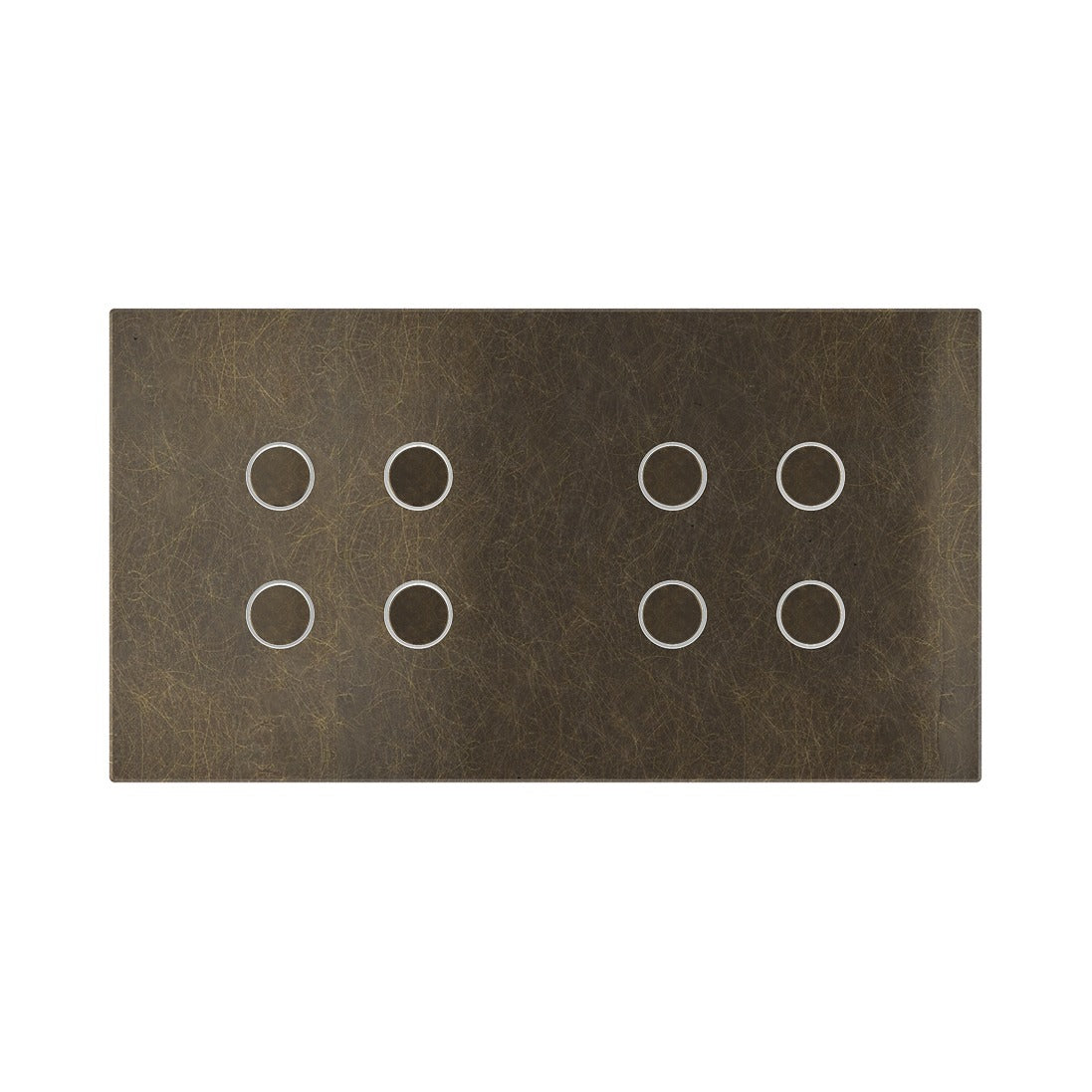 Ekinex Proxima 2-fold magnetic plate for 2x 4-rocker pushbuttons EK-P2A-44 – Bronze Corked