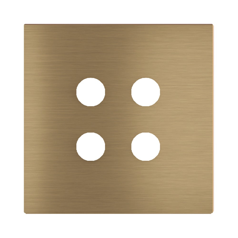 Ekinex Proxima square magnetic plate for pushbutton EK-PQA – Antique Brass