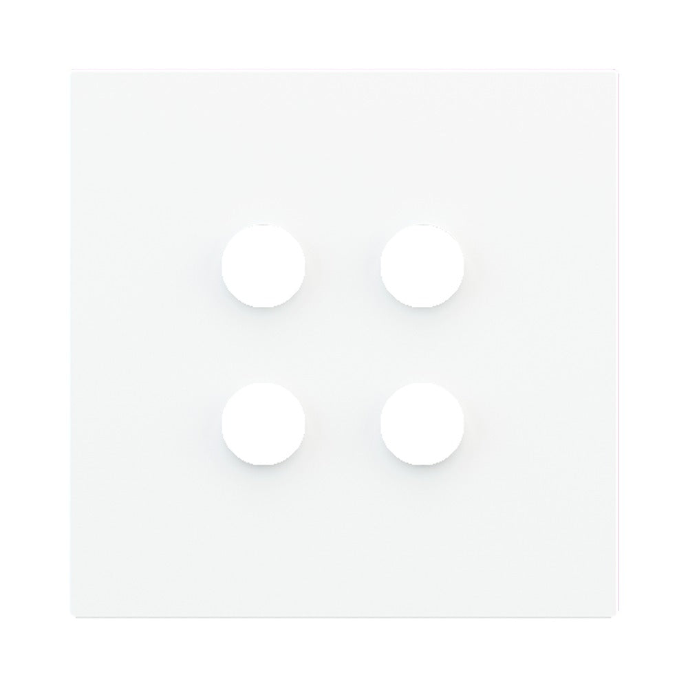 Ekinex Proxima square magnetic plate for pushbutton EK-PQA – Pure White RAL 9016
