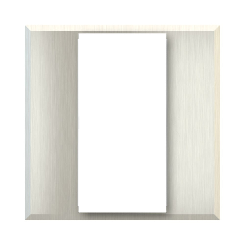 Ekinex ERA square frame Tank (closed) for 1/2-rocker pushbutton EK-FOD – Steel Brushed