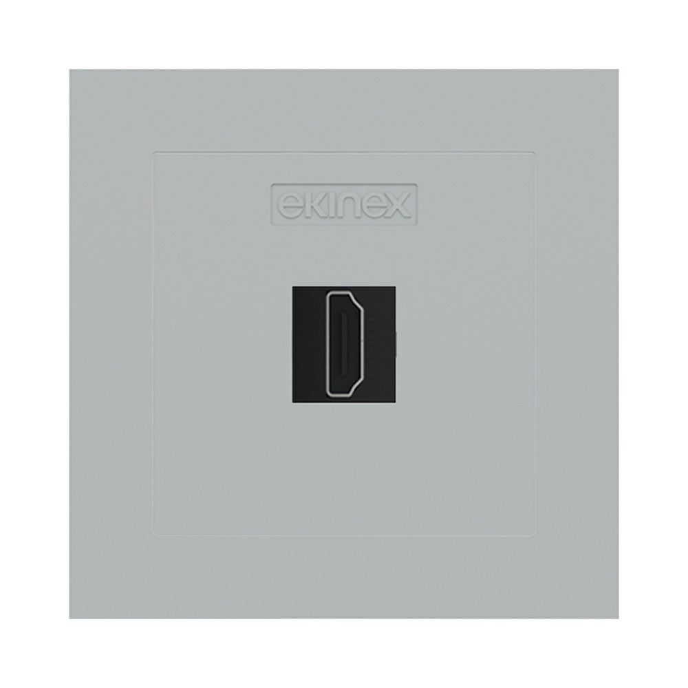 Ekinex keystone front cover 55x55 for 2 connectors EK-KSC-2K – Fenix NTM Grey Ephesus (FGE)