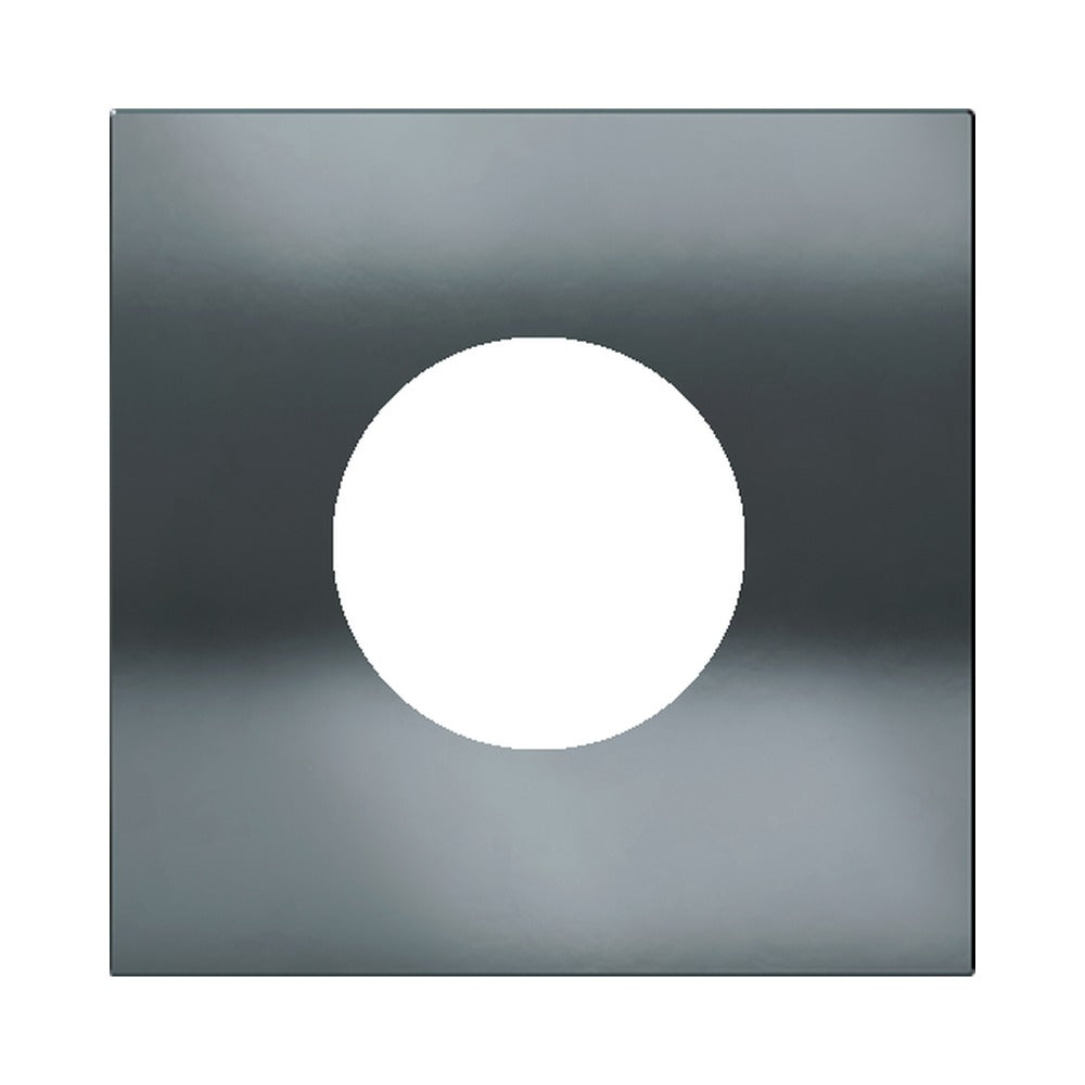Ekinex Proxima square magnetic plate for Schuko/FR/IL socket EK-PQA-T – Black Metal