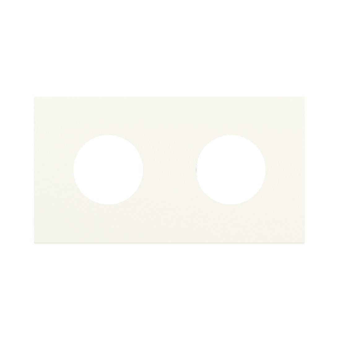 Ekinex Proxima 2-fold magnetic plate for 2 Schuko/FR/IL sockets EK-P2A-TT – Warm White