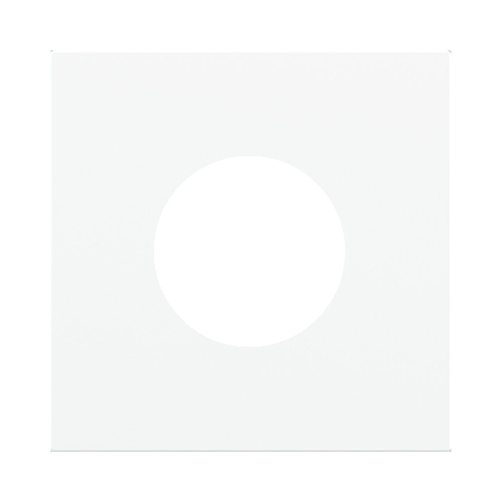 Ekinex Proxima square magnetic plate for Schuko/FR/IL socket EK-PQA-T – Pure White RAL 9016