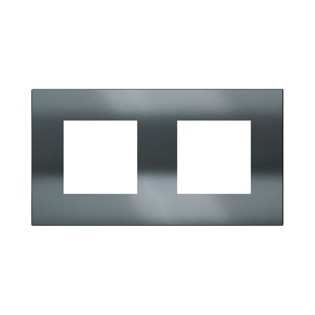 Ekinex Proxima 2-fold magnetic plate, 2x 45x45 windows EK-P2A-PP – Black Metal