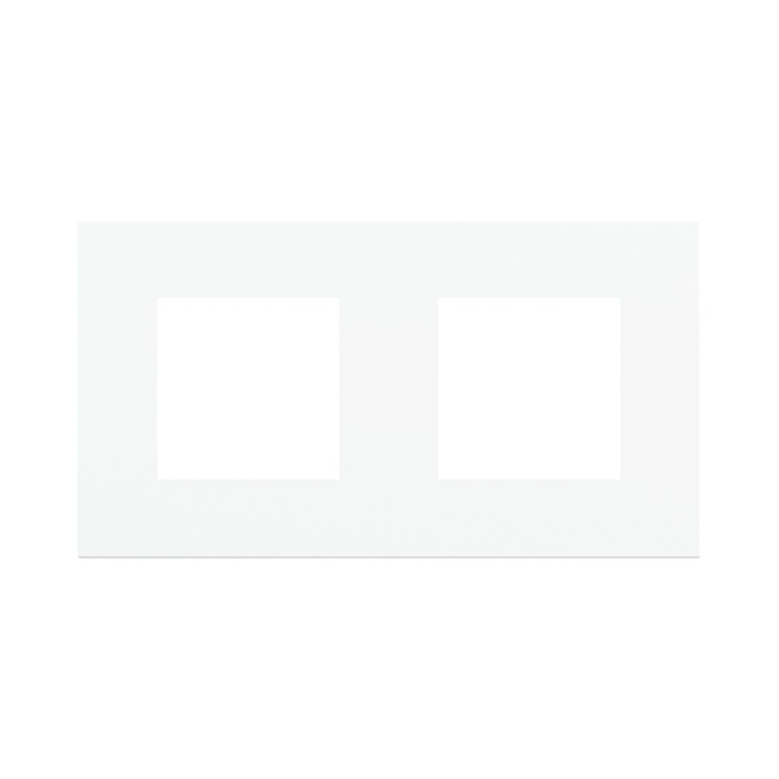 Ekinex Proxima 2-fold magnetic plate, 2x 45x45 windows EK-P2A-PP – Pure White RAL 9016