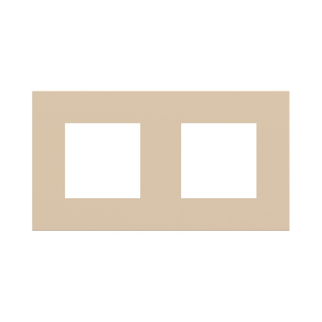 Ekinex Proxima 2-fold magnetic plate, 2x 45x45 windows EK-P2A-PP – Beige Luxor