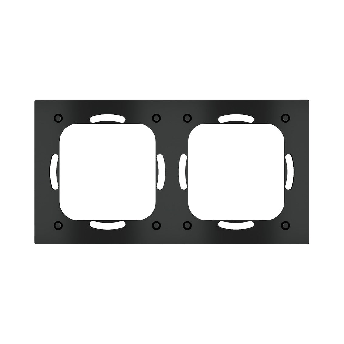 Ekinex Proxima spacer for round boxes, 2-fold plate EK-SMP-D-1