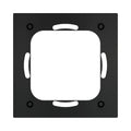 Ekinex Proxima spacer for round boxes, square plate EK-SMP-Q-1
